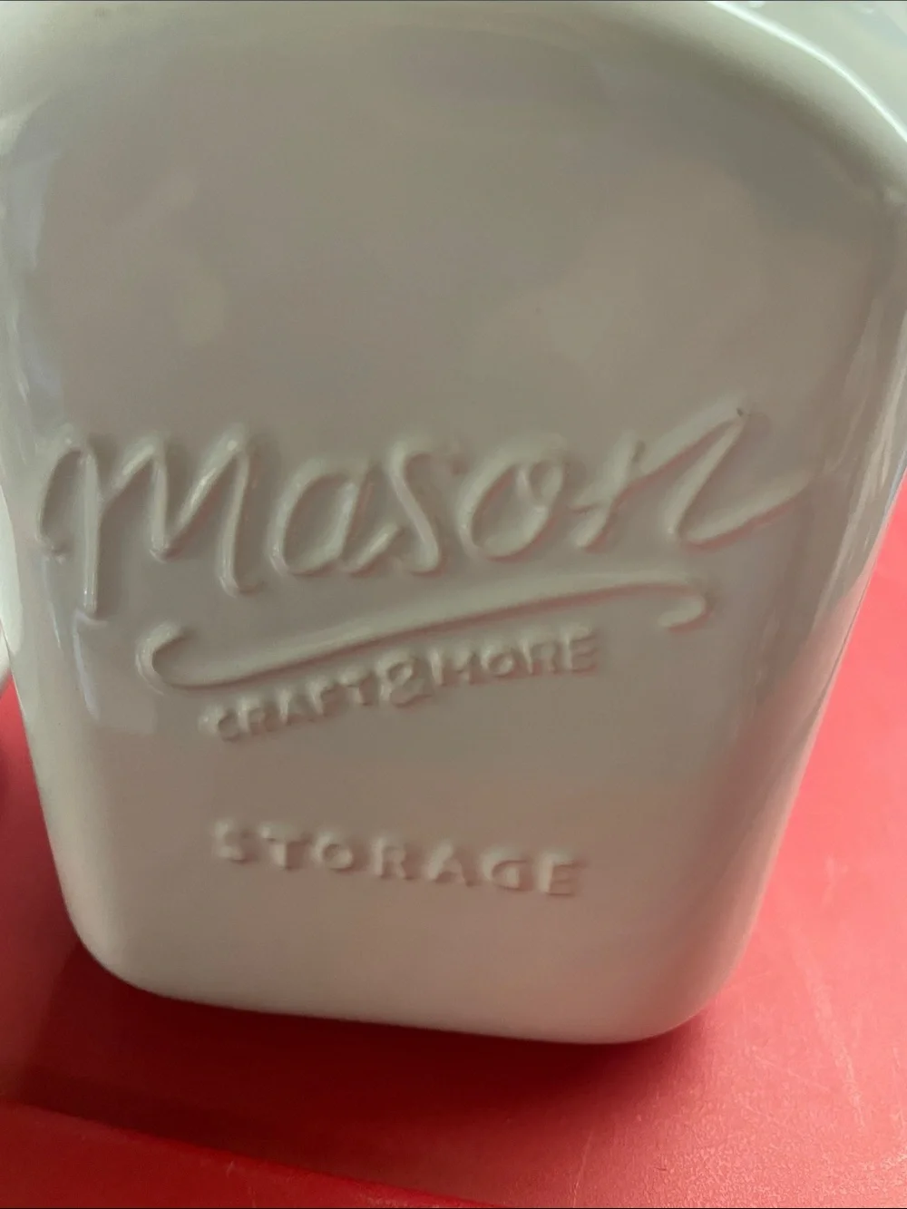 Mason ceramic storage